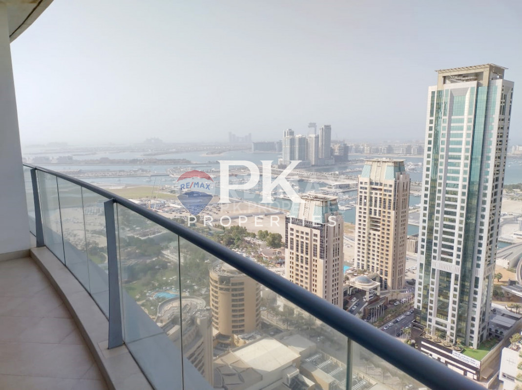 Sea View|Fully Furnished|High Floor|Study Room - Trident Grand Residence, Dubai Marina, Dubai