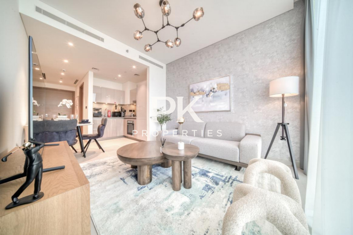 Fully Furnished | Study Room | Well Maintained - Sobha Hartland Waves, Sobha Hartland, Mohammed Bin Rashid City, Dubai