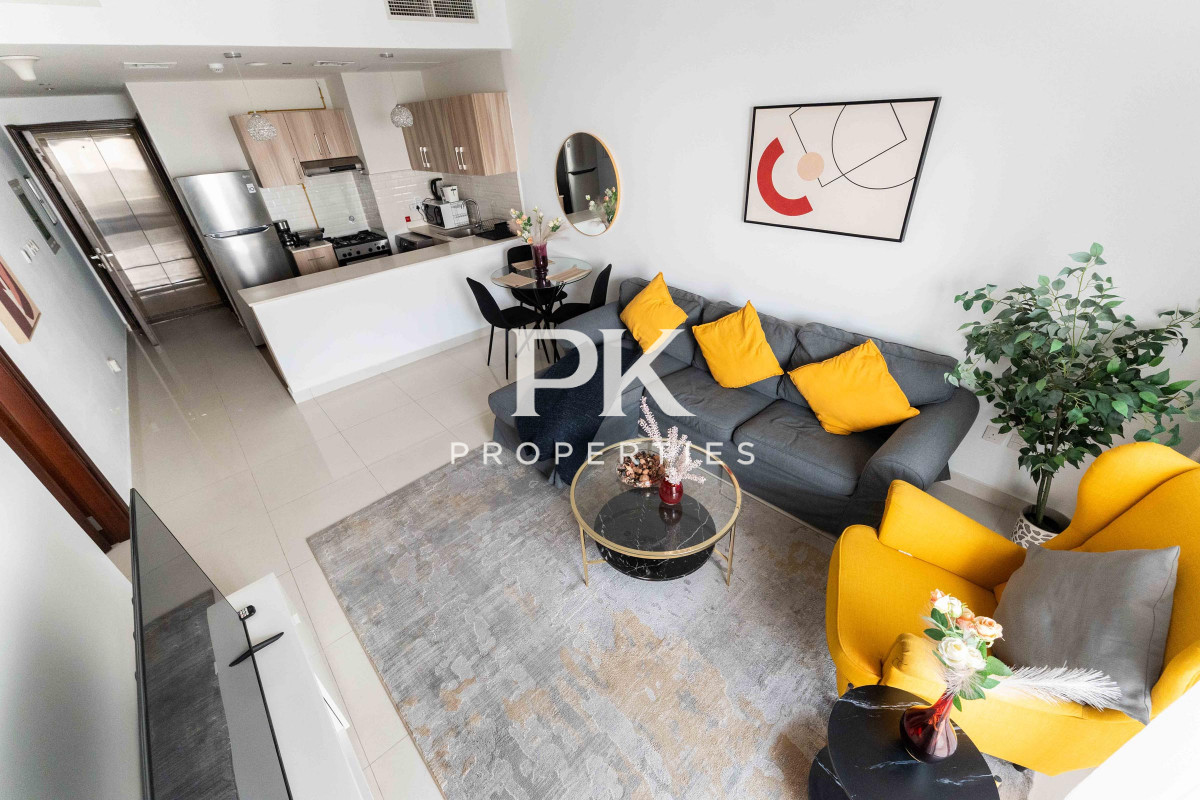 Upgraded | Fully Furnished | Spacious Balcony - Hera Tower, Dubai Sports City, Dubai