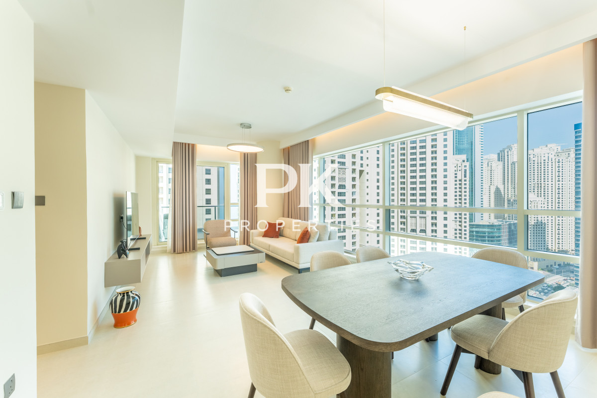 Upgraded | Fully Furnished | Partial Marina View - Al Sahab 2, Al Sahab, Dubai Marina, Dubai